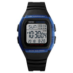 SKMEI 1278 Orologio digitale impermeabile da esterno alla moda da 50 m Orologio da polso sportivo per studenti Supporto 5 sveglie di gruppo