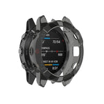 Per Garmin Fenix 6 Custodia protettiva per smartwatch a mezza copertura in TPU, For Garmin Fenix 6