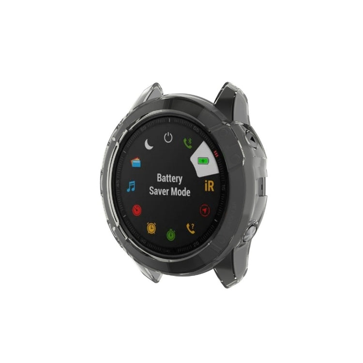Per Garmin Fenix 6X Custodia protettiva per smartwatch a mezza copertura in TPU, For Garmin Fenix 6X