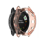 Per Garmin Fenix 6X Custodia protettiva per smartwatch a mezza copertura in TPU, For Garmin Fenix 6X