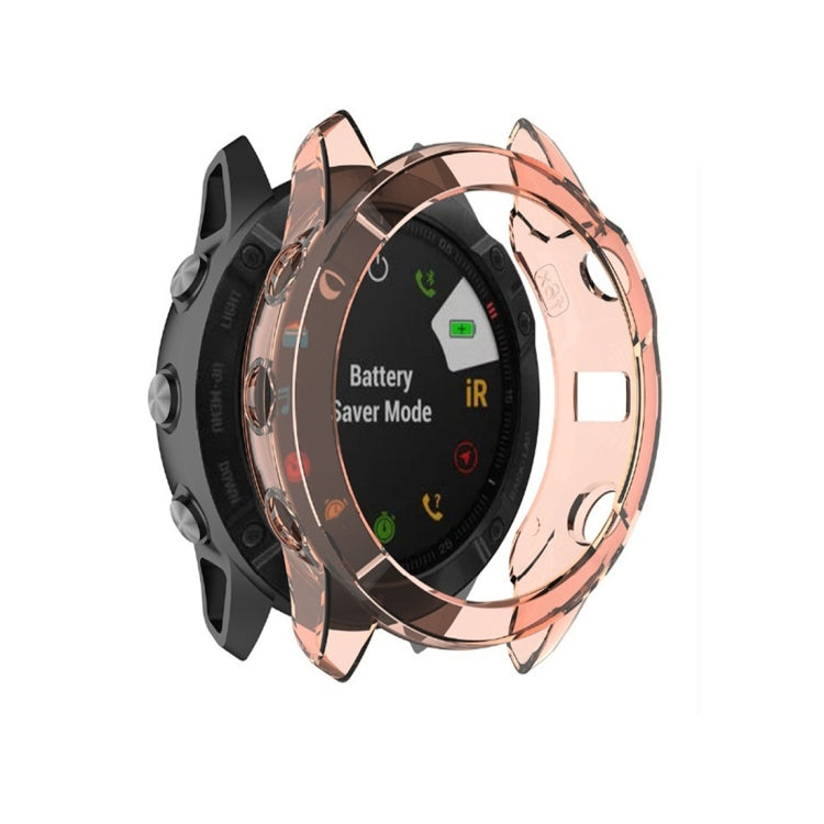 Per Garmin Fenix 6X Custodia protettiva per smartwatch a mezza copertura in TPU, For Garmin Fenix 6X