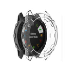 Per Garmin Fenix 6X Custodia protettiva per smartwatch a mezza copertura in TPU, For Garmin Fenix 6X