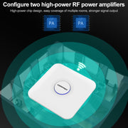 COMFAST CF-E375AC AP da soffitto wireless per interni dual band 1300Mbps 2.4G+5.8GHz Punto di accesso WiFi, CF-E375AC