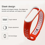 Cinturino per orologio colorato con cinturino da polso in silicone per Xiaomi Mi Band 3 e 4