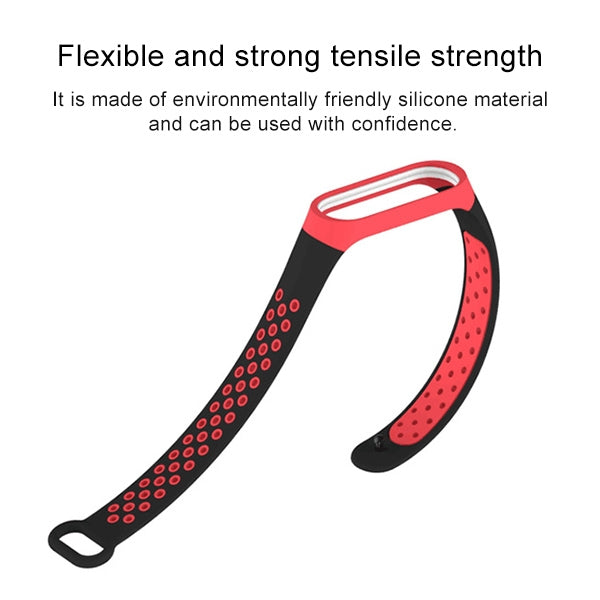 Cinturino per orologio colorato con cinturino da polso in silicone per Xiaomi Mi Band 3 e 4