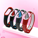 Cinturino per orologio colorato con cinturino da polso in silicone per Xiaomi Mi Band 3 e 4