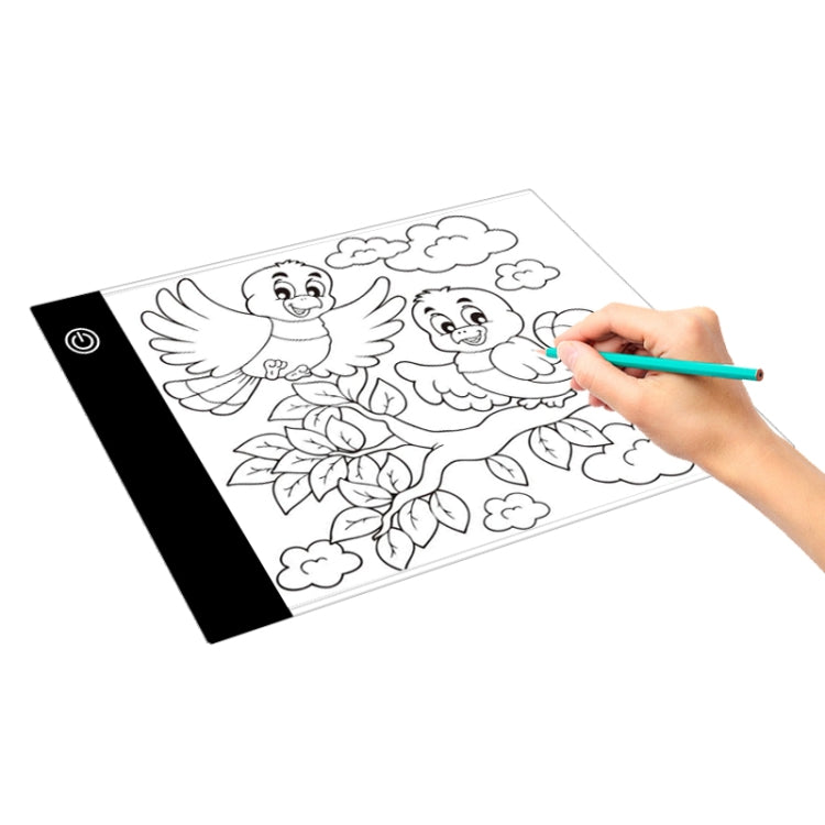 2.2W 5V LED Three Levels Brightness Dimmable A5 Acrylic USB Sketchpad Anime Sketch Drawing Pad