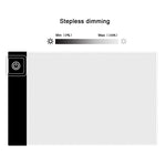 Lavagna luminosa LED A5 acrilico USB dimmerabile 3 livelli