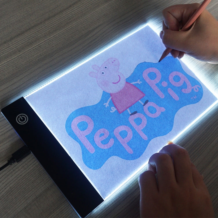 2.2W 5V LED Three Levels Brightness Dimmable A5 Acrylic USB Sketchpad Anime Sketch Drawing Pad