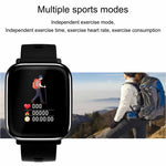 Q58S Touchscreen TFT da 1,3 pollici IP67 Smartwatch impermeabile, supporto promemoria chiamata/monitoraggio della frequenza cardiaca/monitoraggio della pressione sanguigna/monitoraggio del sonno