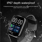 Q58S Touchscreen TFT da 1,3 pollici IP67 Smartwatch impermeabile, supporto promemoria chiamata/monitoraggio della frequenza cardiaca/monitoraggio della pressione sanguigna/monitoraggio del sonno