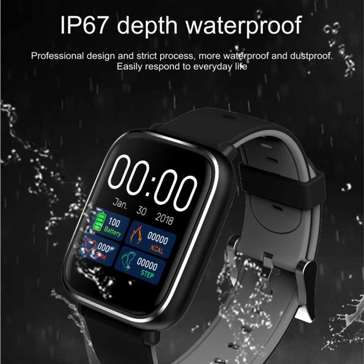 Q58S Touchscreen TFT da 1,3 pollici IP67 Smartwatch impermeabile, supporto promemoria chiamata/monitoraggio della frequenza cardiaca/monitoraggio della pressione sanguigna/monitoraggio del sonno