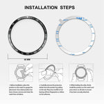 Quadrante con cornice protettiva in acciaio per Galaxy Watch 46mm, 46mm