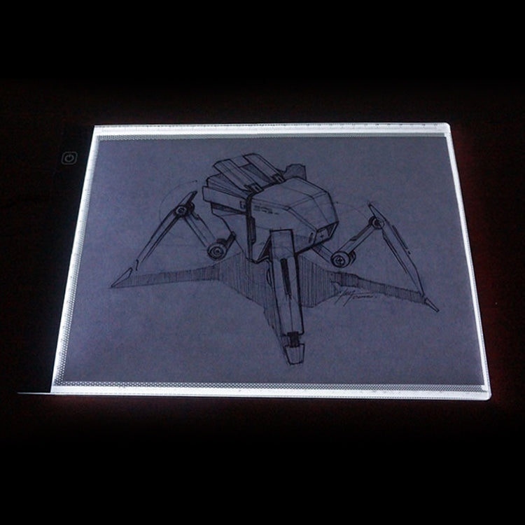 Lavagna luminosa A4 LED USB dimmerabile 3 livelli
