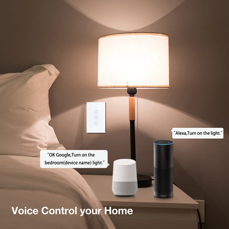 Interruttore luce smart WiFi touch vetro compatibile Alexa