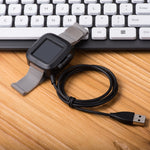Cavo caricabatterie USB per smartwatch Fitbit Versa 2, lunghezza: 90 cm