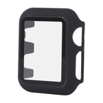 Custodia protettiva in PC + vetro per Apple Watch serie 3, 2 e 1 38 mm, For Apple Watch Series 3 & 2 & 1 38mm