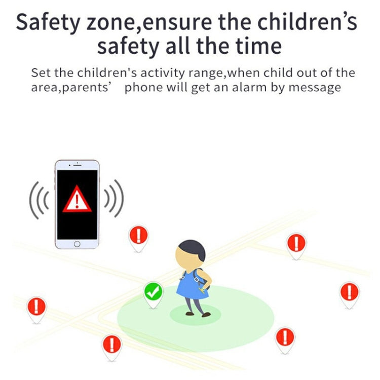 Smartwatch Q12 con schermo a colori da 1,44 pollici per bambini, non impermeabile, supporto posizionamento LBS / composizione bidirezionale / SOS / monitoraggio vocale / APP Setracker
