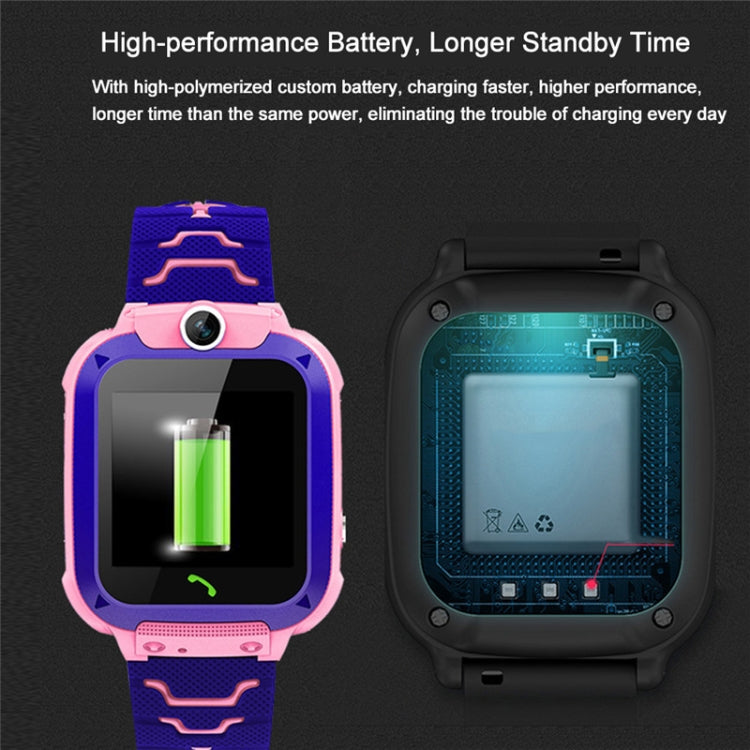 Smartwatch Q12 con schermo a colori da 1,44 pollici per bambini, non impermeabile, supporto posizionamento LBS / composizione bidirezionale / SOS / monitoraggio vocale / APP Setracker