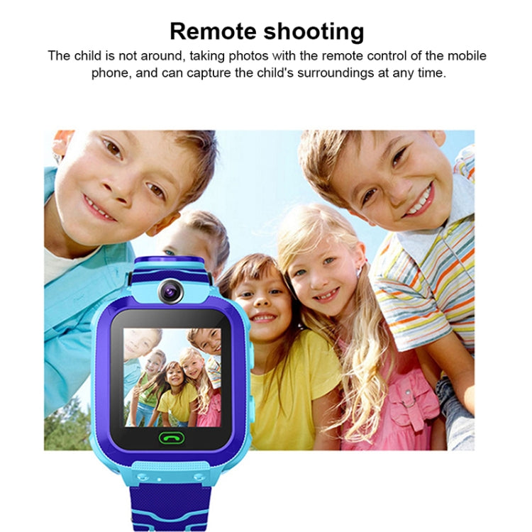 Smartwatch Q12 con schermo a colori da 1,44 pollici per bambini, non impermeabile, supporto posizionamento LBS / composizione bidirezionale / SOS / monitoraggio vocale / APP Setracker