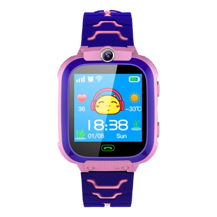 Smartwatch Q12 con schermo a colori da 1,44 pollici per bambini, non impermeabile, supporto posizionamento LBS / composizione bidirezionale / SOS / monitoraggio vocale / APP Setracker