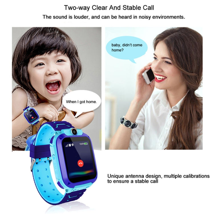Smartwatch Q12 con schermo a colori da 1,44 pollici per bambini, non impermeabile, supporto posizionamento LBS / composizione bidirezionale / SOS / monitoraggio vocale / APP Setracker