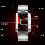 SKMEI 1179 Orologio digitale LED impermeabile nottilucente per sport all'aria aperta multifunzionale