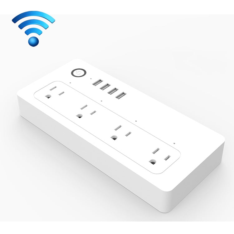 XS-A24 WiFi Smart Power Plug Presa di corrente Telecomando wireless Interruttore di alimentazione con porta USB, compatibile con Alexa e Google Home, supporto iOS e Android, presa americana