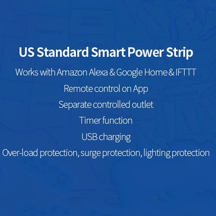 XS-A24 WiFi Smart Power Plug Socket Wireless Remote Control Power Switch with USB Port, Compatible with Alexa and Google Home, Support iOS and Android, US Plug