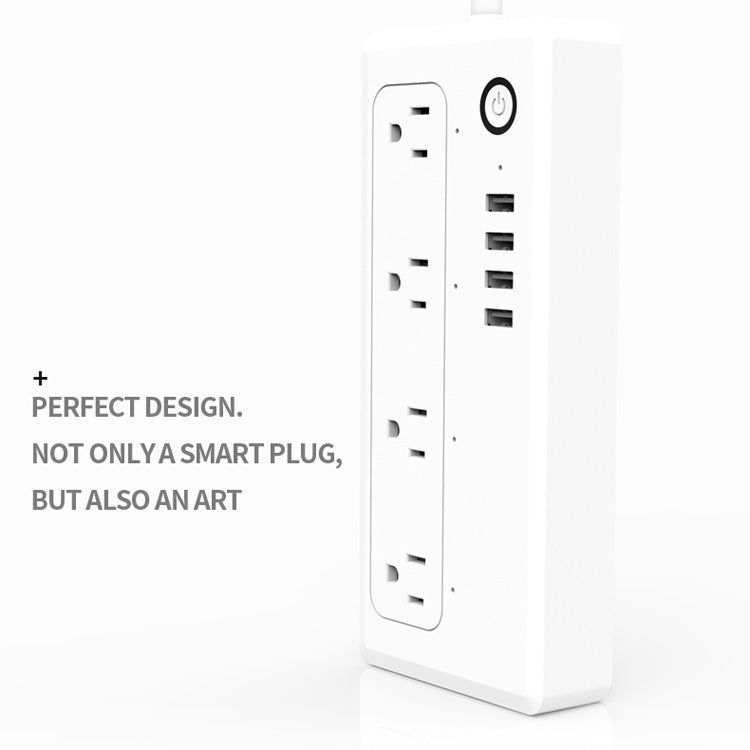 XS-A24 WiFi Smart Power Plug Presa di corrente Telecomando wireless Interruttore di alimentazione con porta USB, compatibile con Alexa e Google Home, supporto iOS e Android, presa americana