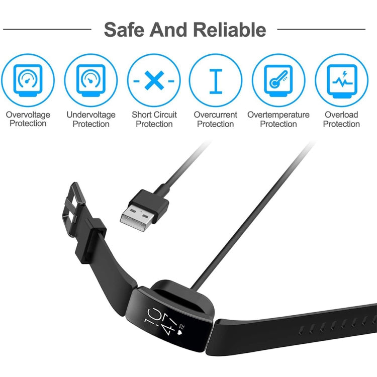 Caricatore USB ABS 1A 5V per Fitbit Inspire / Inspire HR, lunghezza cavo: 15 cm