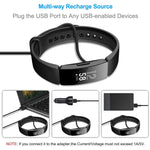 Caricatore USB ABS 1A 5V per Fitbit Inspire / Inspire HR, lunghezza cavo: 15 cm