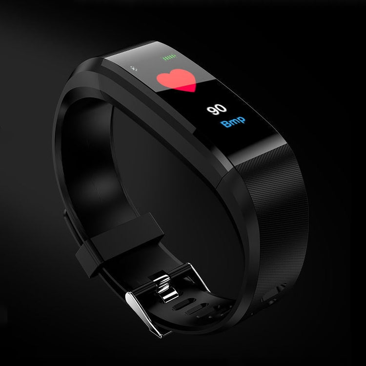 Bracciale intelligente con schermo a colori OLED da 115Plus da 0,96 pollici, promemoria chiamate di supporto/monitoraggio della frequenza cardiaca/monitoraggio della pressione sanguigna/monitoraggio del sonno/promemoria sedentario