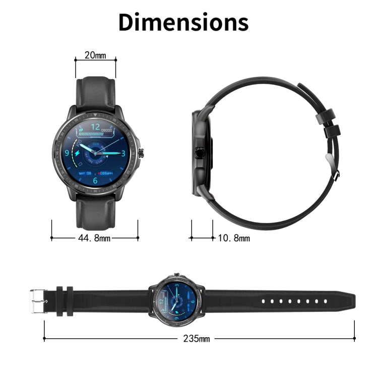 CF19 Smart Watch touch screen a colori IPS da 1,3 pollici, impermeabile IP67, supporto previsioni meteo / cardiofrequenzimetro / monitor del sonno / monitoraggio della pressione sanguigna