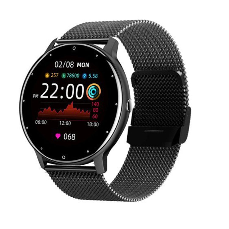 ZL02D 1,28 pollici IP67 impermeabile cinturino in acciaio Smart Watch supporto monitoraggio della frequenza cardiaca, Steel Band (Black), Steel Band (Pink), Steel Band (Gold), Steel Band (Blue)