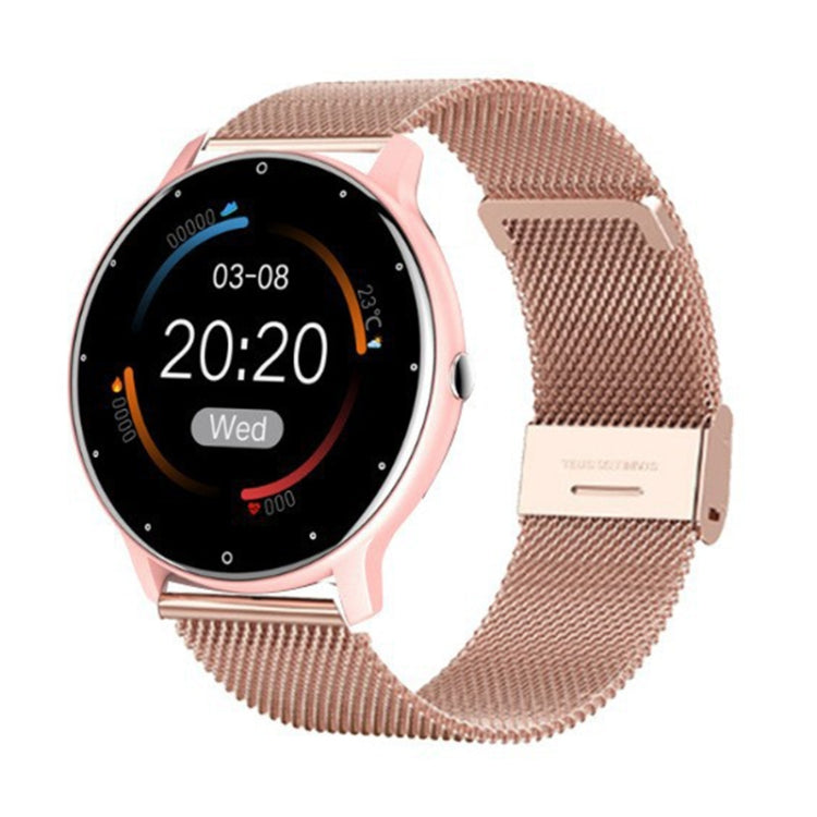 ZL02D 1,28 pollici IP67 impermeabile cinturino in acciaio Smart Watch supporto monitoraggio della frequenza cardiaca, Steel Band (Black), Steel Band (Pink), Steel Band (Gold), Steel Band (Blue)