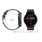 ZL02D 1,28 pollici IP67 impermeabile cinturino in acciaio Smart Watch supporto monitoraggio della frequenza cardiaca, Steel Band (Black), Steel Band (Pink), Steel Band (Gold), Steel Band (Blue)