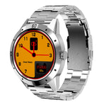 Smart Watch N6 Schermo TFT da 1,3 pollici MTK2502C Bluetooth4.0, cinturino in acciaio inossidabile, supporto cardiofrequenzimetro e contapassi, monitor del sonno e promemoria sedentario, Stainless Steel Watch Strap/Black                                ...