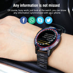 Smart Watch N6 Schermo TFT da 1,3 pollici MTK2502C Bluetooth4.0, cinturino in acciaio inossidabile, supporto cardiofrequenzimetro e contapassi, monitor del sonno e promemoria sedentario, Stainless Steel Watch Strap/Black                                ...