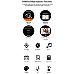 Smart Watch N6 Schermo TFT da 1,3 pollici MTK2502C Bluetooth4.0, cinturino in acciaio inossidabile, supporto cardiofrequenzimetro e contapassi, monitor del sonno e promemoria sedentario, Stainless Steel Watch Strap/Black                                ...