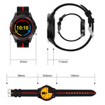N6 Smart Watch Schermo TFT da 1,3 pollici MTK2502C Bluetooth4.0, cinturino in silicone, supporto cardiofrequenzimetro e contapassi, monitor del sonno e promemoria sedentario, Silicone Watch Strap/Red, Silicone Watch Strap/Yellow
