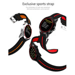N6 Smart Watch Schermo TFT da 1,3 pollici MTK2502C Bluetooth4.0, cinturino in silicone, supporto cardiofrequenzimetro e contapassi, monitor del sonno e promemoria sedentario, Silicone Watch Strap/Red, Silicone Watch Strap/Yellow