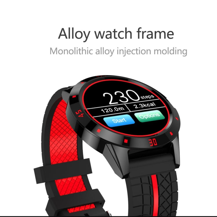 N6 Smart Watch Schermo TFT da 1,3 pollici MTK2502C Bluetooth4.0, cinturino in silicone, supporto cardiofrequenzimetro e contapassi, monitor del sonno e promemoria sedentario, Silicone Watch Strap/Red, Silicone Watch Strap/Yellow