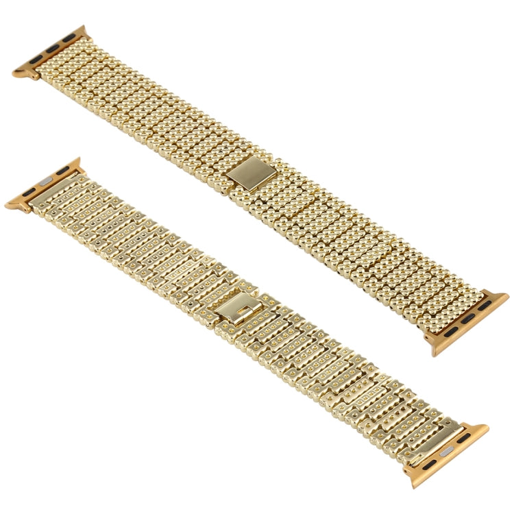 Per Apple Watch Ultra 49mm / Serie 8 e 7 45 mm / SE 2 e 6 e SE e 5 e 4 44 mm / 3 e 2 e 1 42 mm Cinturino da polso in acciaio inossidabile con nove perline, For Apple Watch Ultra 49mm / Series 8&7 45mm / SE 2&6&SE&5&4 44mm / 3&2&1 42mm                  ...