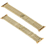 Per Apple Watch Serie 7 41mm / 6 e SE e 5 e 4 40mm / 3 e 2 e 1 38mm Cinturino da polso in acciaio inossidabile con nove perline, For Apple Watch Series 7 41mm / 6 & SE & 5 & 4 40mm / 3 & 2 & 1 38mm