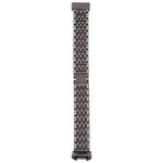 Per Fitbit Charge 3 cinturino in acciaio inossidabile tempestato di diamanti