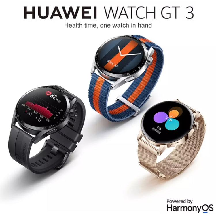 Smartwatch HUAWEI WATCH GT 3, cinturino intrecciato da 42 mm, schermo AMOLED da 1,32 pollici, supporto per monitoraggio della frequenza cardiaca/GPS/durata della batteria di 7 giorni/NFC, GT 3 42mm Pink