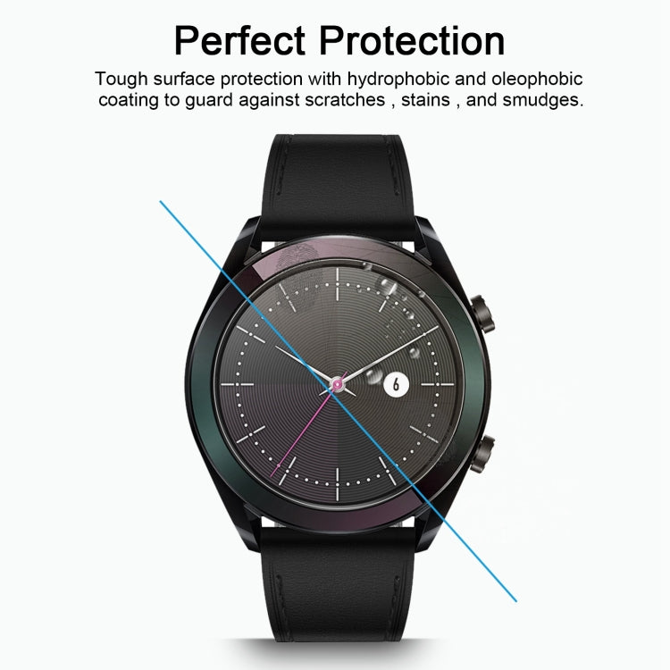 ENKAY Hat-Prince 0.2mm 9H 2.15D Pellicola in vetro temperato con bordo curvo per Huawei Watch GT 42mm