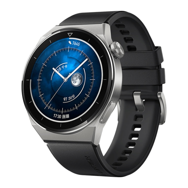 Smartwatch HUAWEI WATCH GT 3 Pro Titanium 46 mm cinturino in vera pelle, schermo AMOLED da 1,43 pollici, supporto ECG/GPS/durata della batteria 14 giorni, 46mm Rubber Wristband, 46mm Genuine Leather Wristband