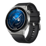 Smartwatch HUAWEI WATCH GT 3 Pro Titanium 46 mm cinturino in vera pelle, schermo AMOLED da 1,43 pollici, supporto ECG/GPS/durata della batteria 14 giorni, 46mm Rubber Wristband, 46mm Genuine Leather Wristband